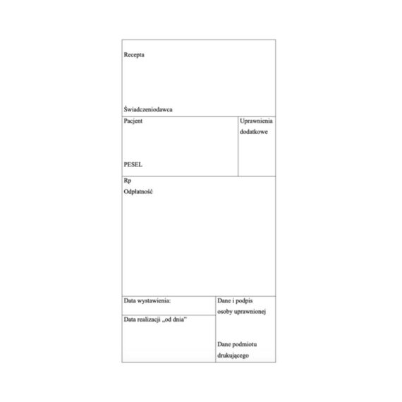 Recepta blok 100 kartek