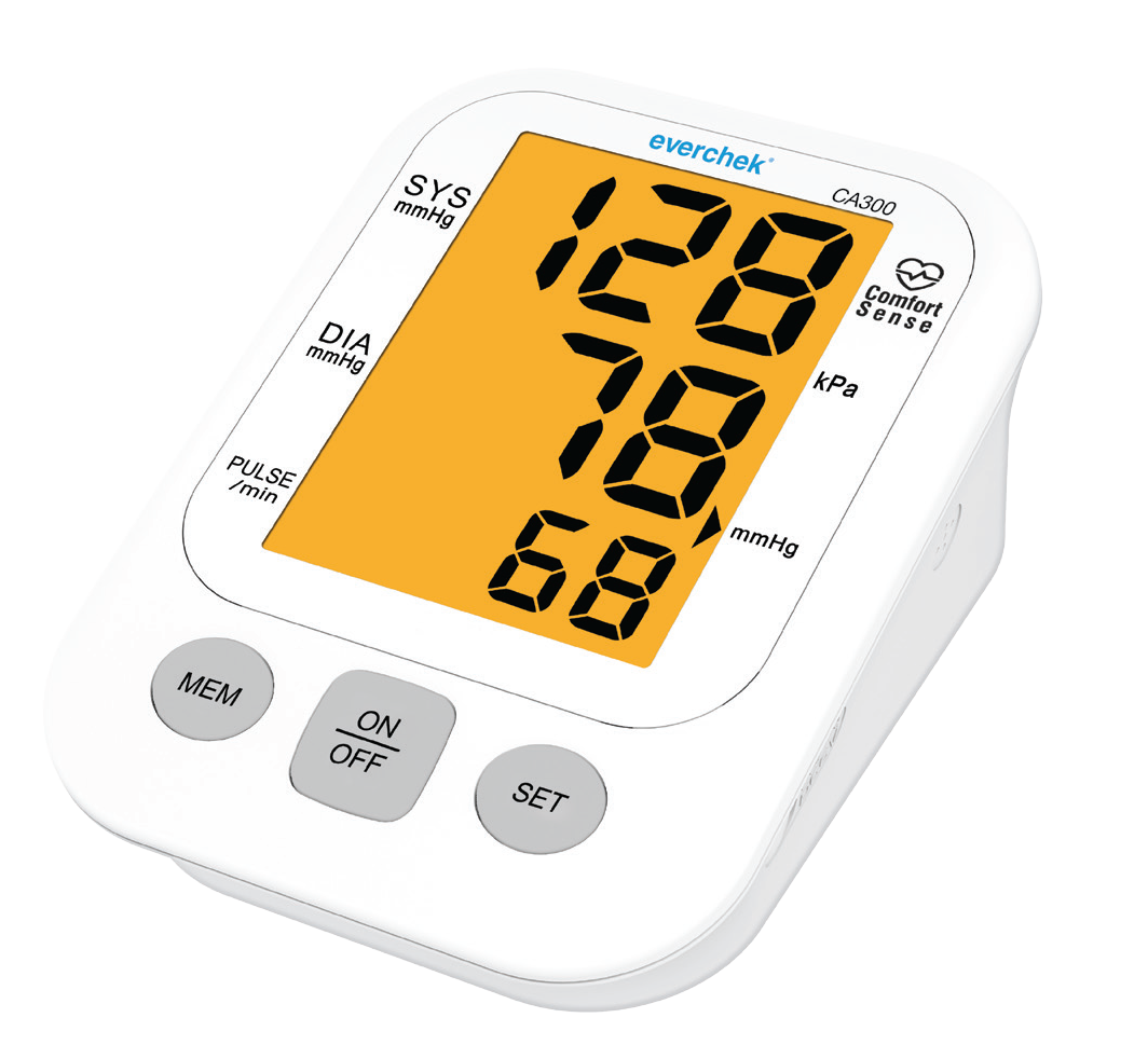 EVERCHEK CA300 Ciśnieniomierz Automatyczny z zasilaczem
